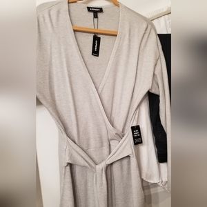 Brand new Express  Sweater dress. Size large . Grey.